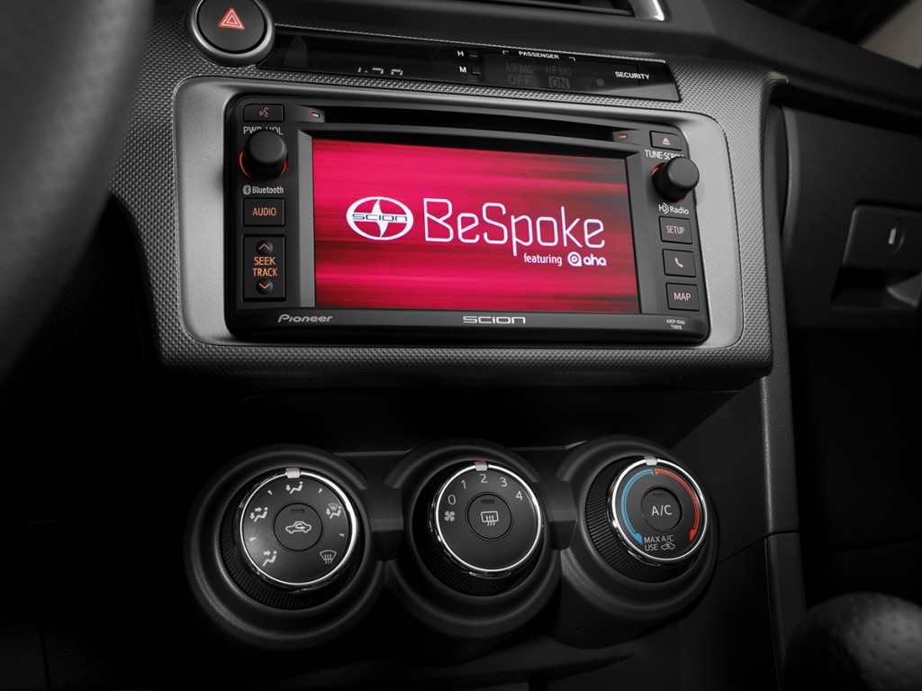 Scion's option BeSpoke premium sound system can stream music from 30,000 channels through your smartphone.