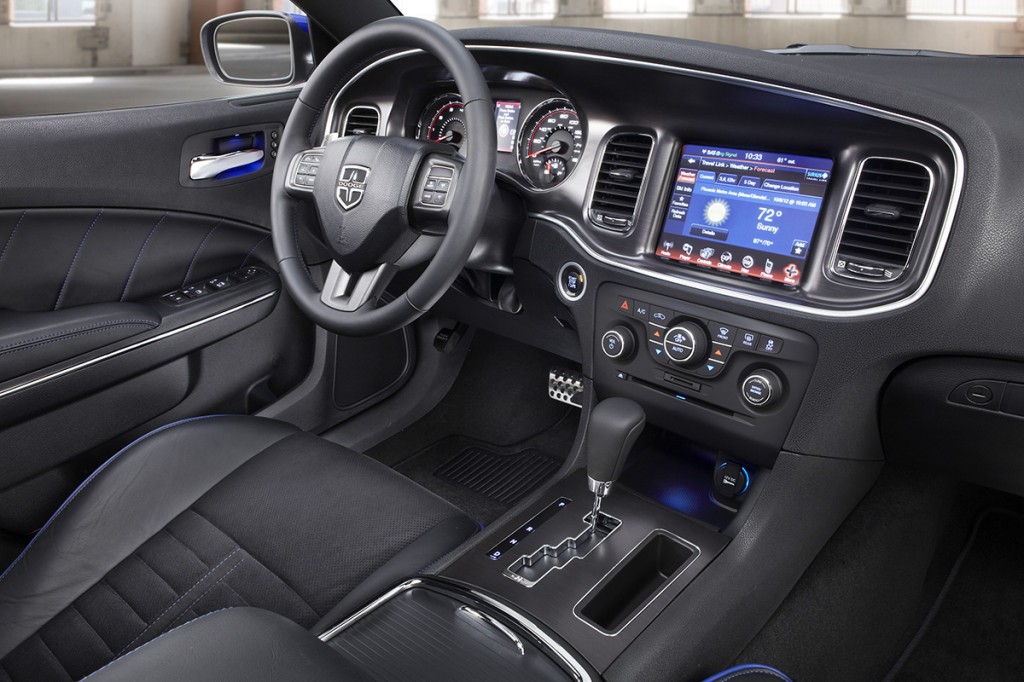 The Charger’s interior can be surprisingly luxurious for a domestic muscle car, with a long list of optional add-ons.