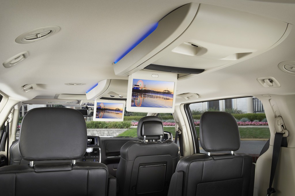 A Blu-ray DVD player with dual screens is one of the many innovations Chrysler and Dodge minivans have introduced to the industry in the past three decades.