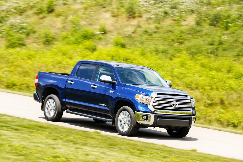 A bigger, more aggressive front grille with lots of chrome sets the tone for the revised Toyota Tundra in 2014. It’s a Japanese truck with a surprisingly American personality.