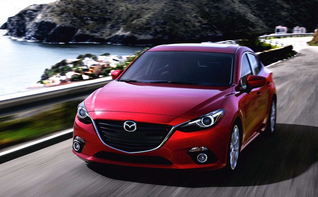 The Mazda3 has been redesigned from the ground up for 2014, earning a 41-mpg highway rating. Its new body looks sleek and modern.