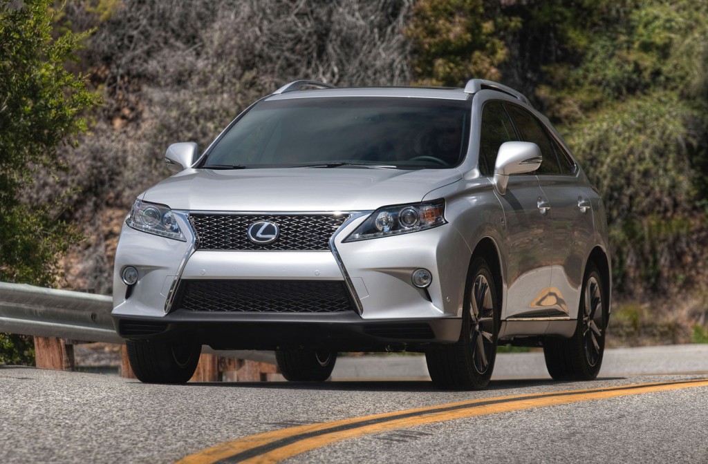 he 2014 RX 350 F SPORT gets a unique front end with a mesh grille and special bumper treatment.