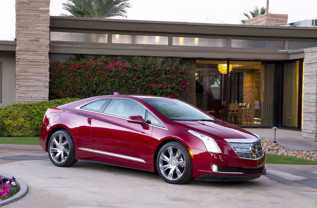 With sharp creases and an otherworldly shape, the Cadillac ELR looks like the futuristic car that it is. It’s a battery-powered vehicle that can run on gasoline when needed to extend the range.