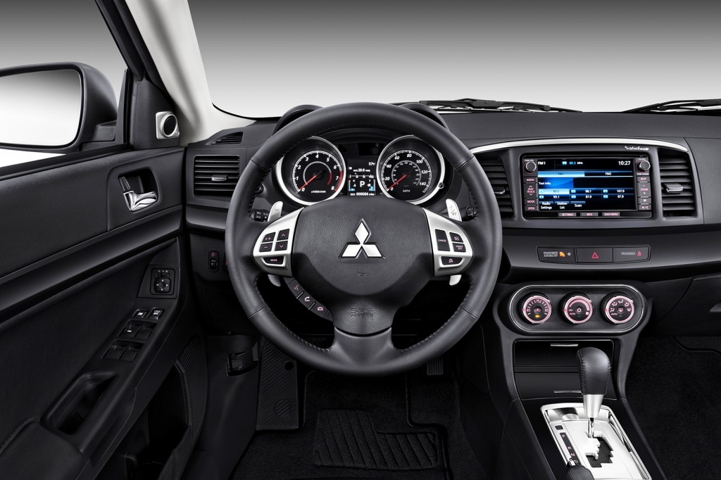A new touchscreen audio interface in the SE, GT and Ralliart trim levels is the biggest addition to the Lancer for 2014.