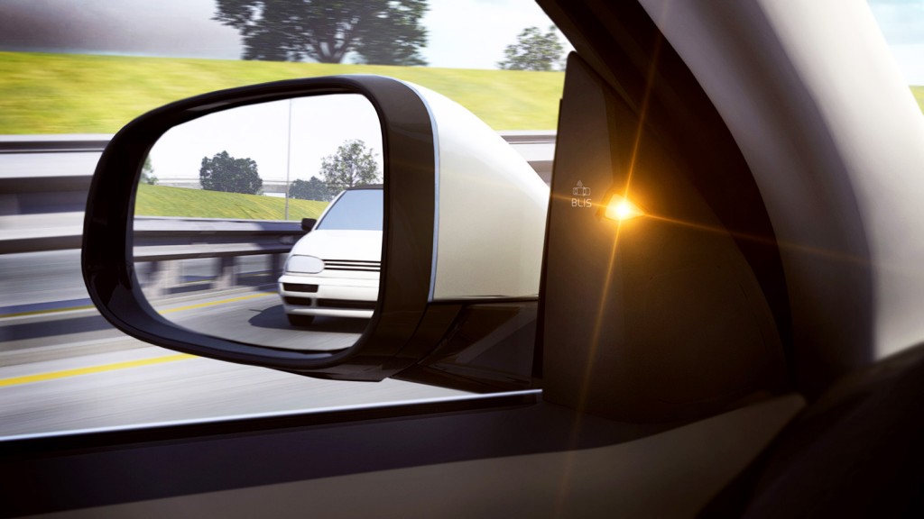 The Blind Spot Information System is one of many technologies Volvo offers to improve safety in the XC60. It uses radar sensors to warn you when cars are in your blind spot or approaching from behind.