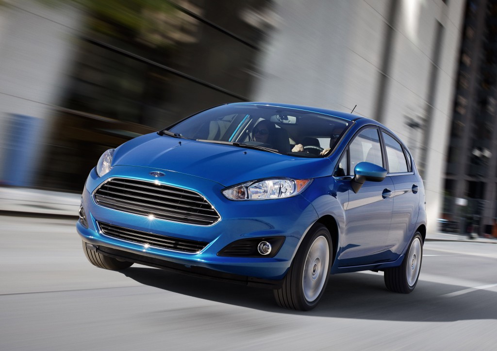 The Ford Fiesta is available with a 1.0-liter, three-cylinder engine that is rated for up to 45 mpg on the highway. It produces 123 horsepower, a surprisingly big number for such a small engine.