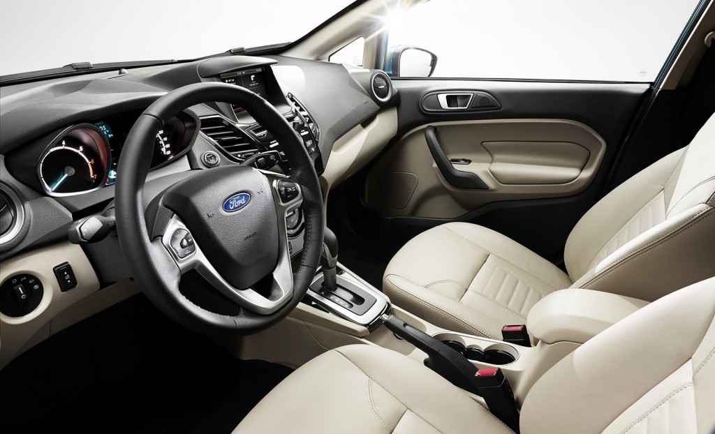 If it’s been a few years since you’ve sat inside a Ford economy car, you’ll be amazed at the quality feel inside the Fiesta. Soft-touch materials and tight construction are impressive for this class of car.