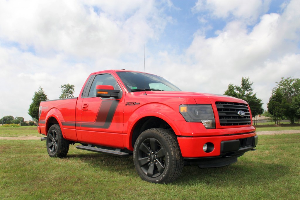 Matte-black wheels and attention-grabbing graphics on the body make the 2014 Ford Tremor sport truck stand out. A powerful engine makes this a fast, thrilling truck to drive.