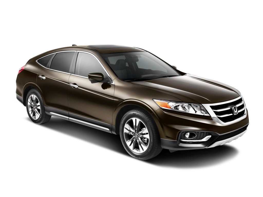 The Honda Crosstour has an unusual shape, combining an upright seating position with a swept-back rear roofline.