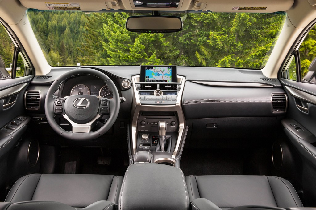 Technology takes center stage in the NX’s well-built cabin. A seven-inch digital display controls its long list of entertainment and customization options.