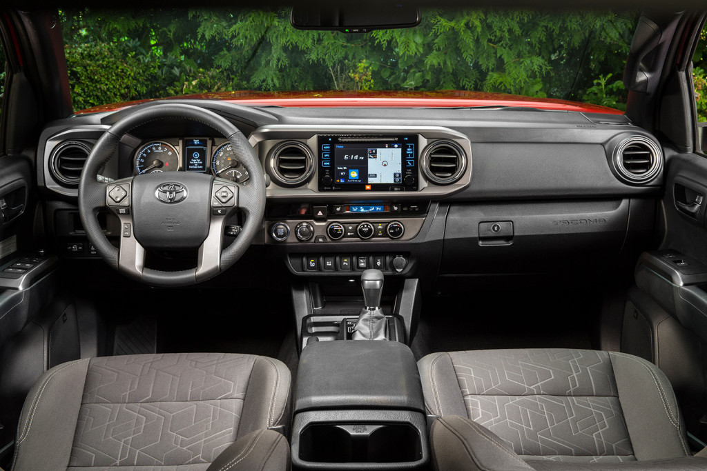 Even a quick drive in the freshly redesigned Tacoma makes one thing obvious: its cabin is dramatically quieter now. Materials and construction are the best you can buy in the mid-size truck class, too.